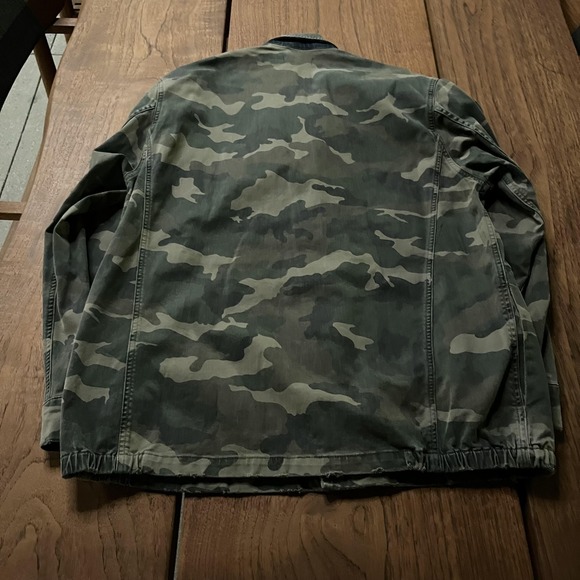 SER.O.YA Jacket Mens Medium Green Camo Military Field Coat Made In Italy SR103 - Picture 4 of 11